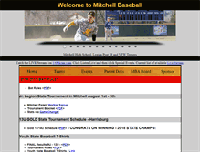 Tablet Screenshot of mitchellbaseball.net
